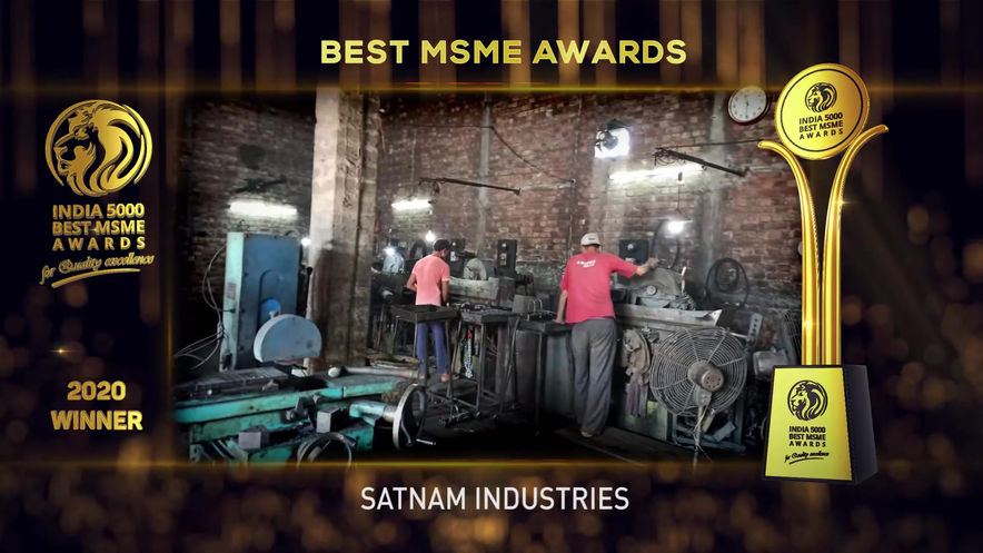 Satnam Industries - Winner of India 5000 Best MSME Awards 2020